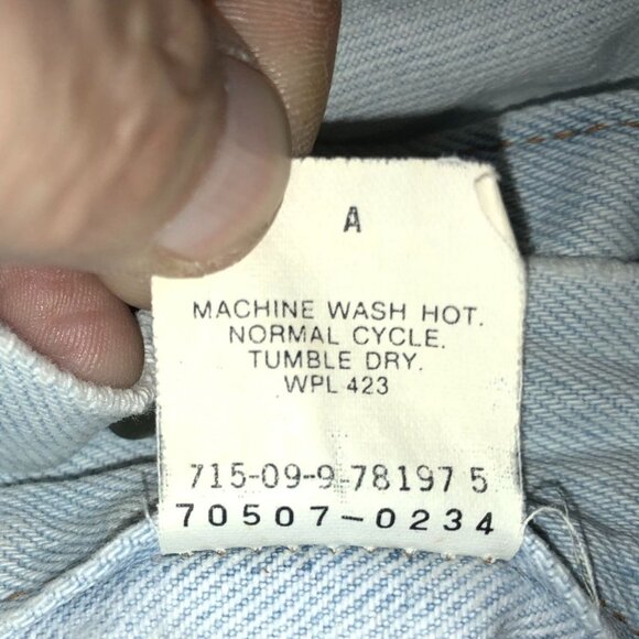 Levis Men's Jeans Jacket Large Vintage Made in the USA Light Wash - Picture 10 of 16
